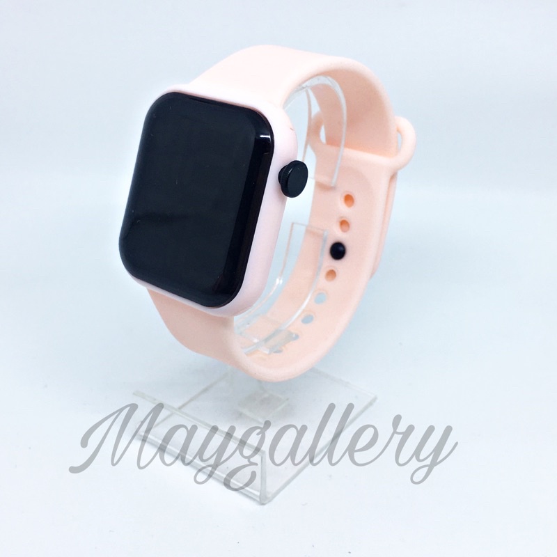 Jam Tangan Digital Led Love (Free Gift)-Babypink