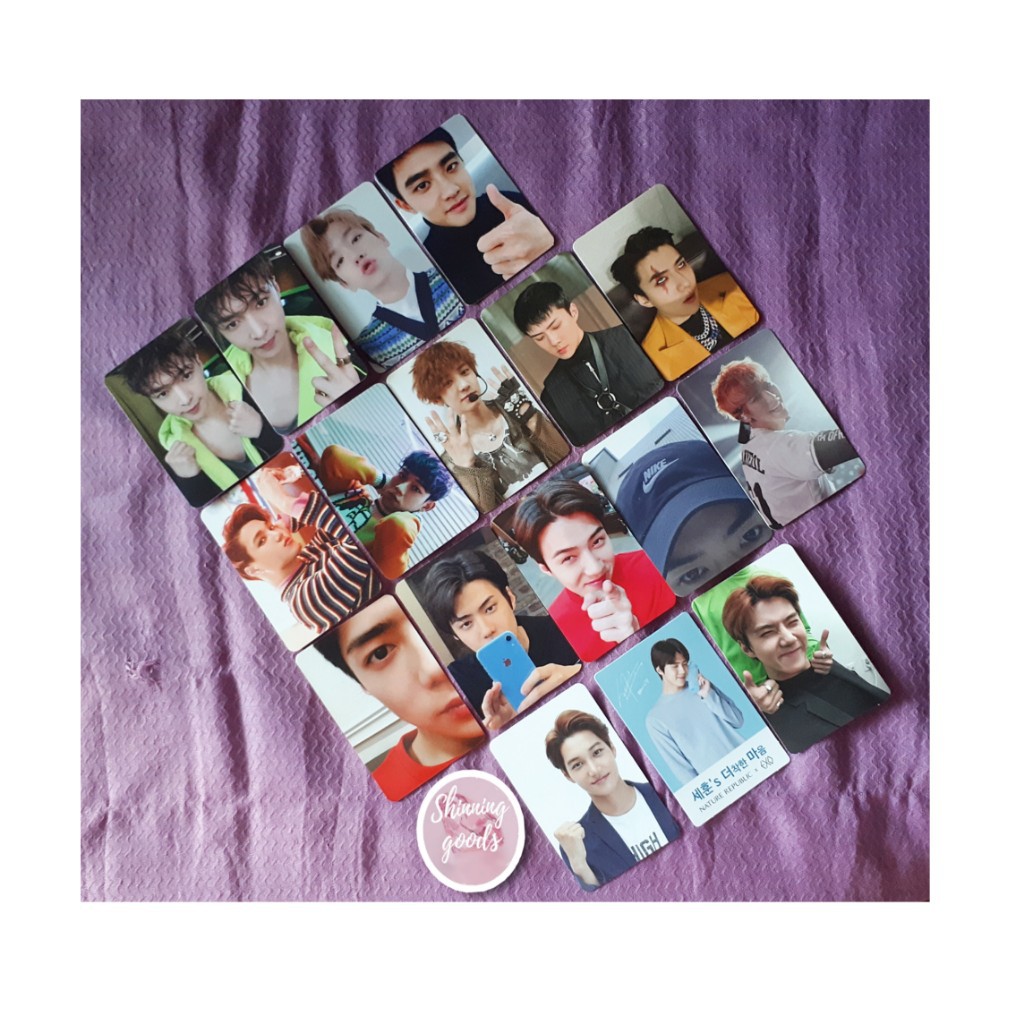 PHOTOCARD CHANYEOL, SEHUN, BAEKHYUN, LAY, KAI, DO EXO MAMA, LMR JEPANG,MINISO FIGURE,KEYRING, WAL