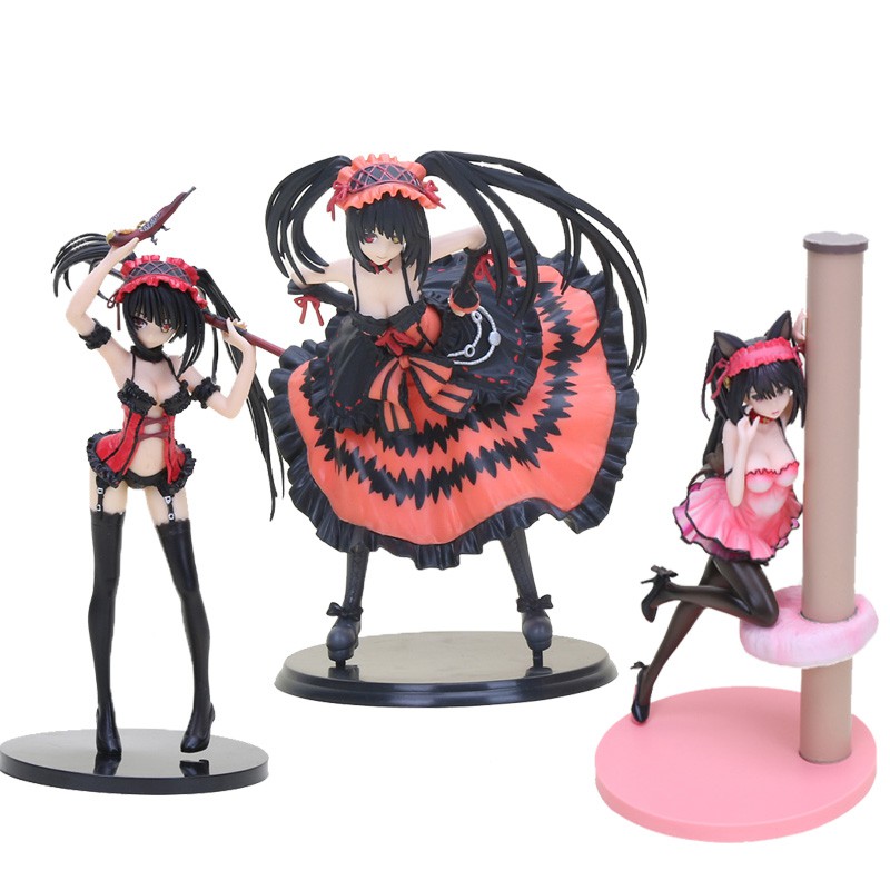 Import New 21-23cm Wedding dress Tokisaki Kurumi DATE A LIVE Action figure PVC Model date a live