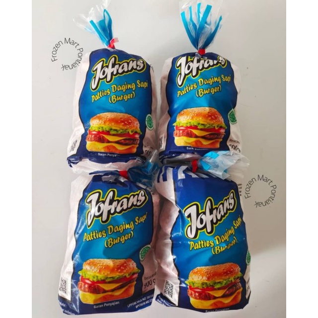 

Jofrans Burger Sapi 900gr isi 20 slice