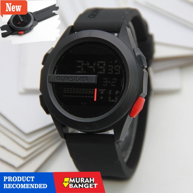 Jam digital pria terbaik- JAM TANGAN PRIA KEREN TERBARU 2021 ANTI AIR QUIKSILVER DRONE DIGITAL RUBBE