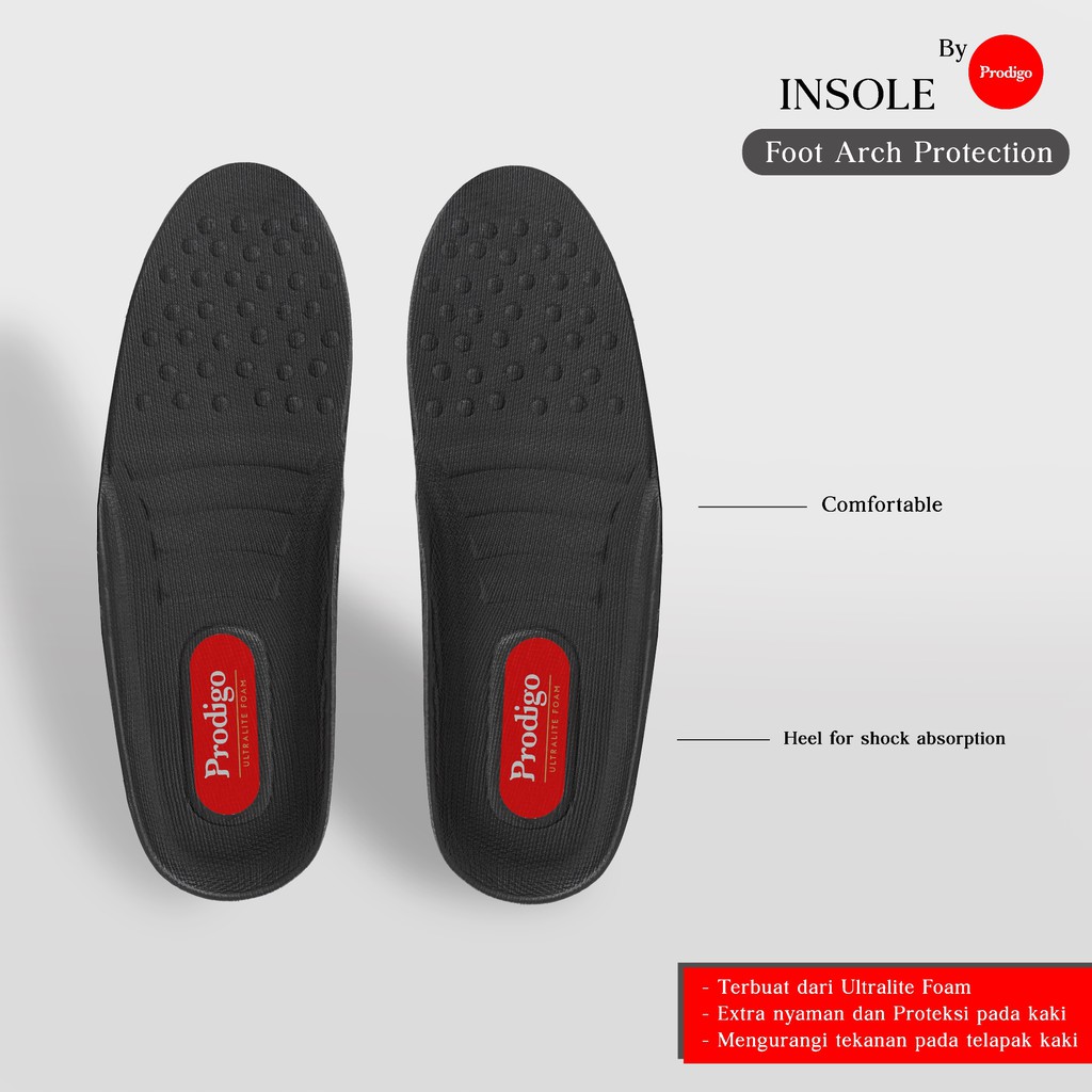 Prodigo* Insole sepatu Sneakers Casual Formal Sport Sekolah Pria Wanita | Alas sepatu Unisex