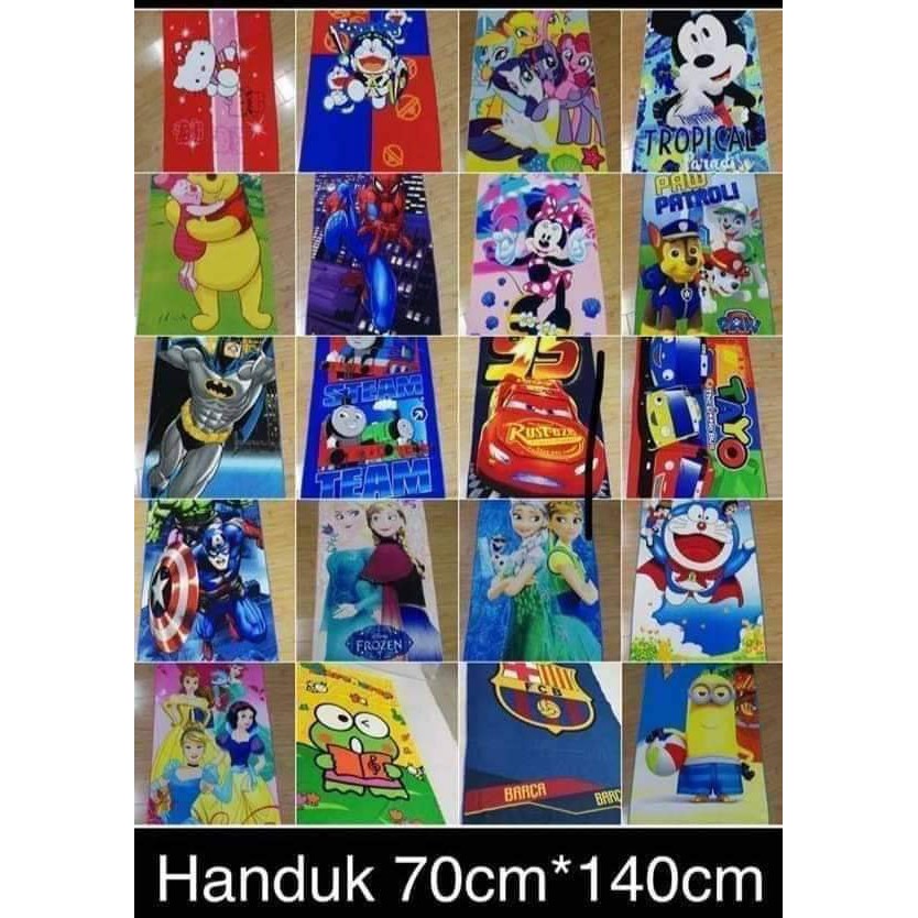 Handuk Karakter Doraemon Minion Keropi