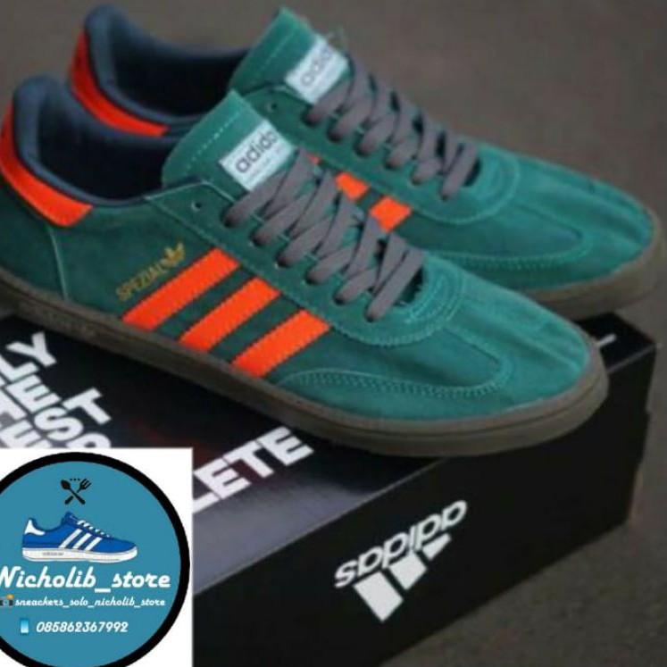 Modern.. Sepatu adidas spezial hijau oren | sneaker adidas | adidas spezial | Sneaker adidas spezial