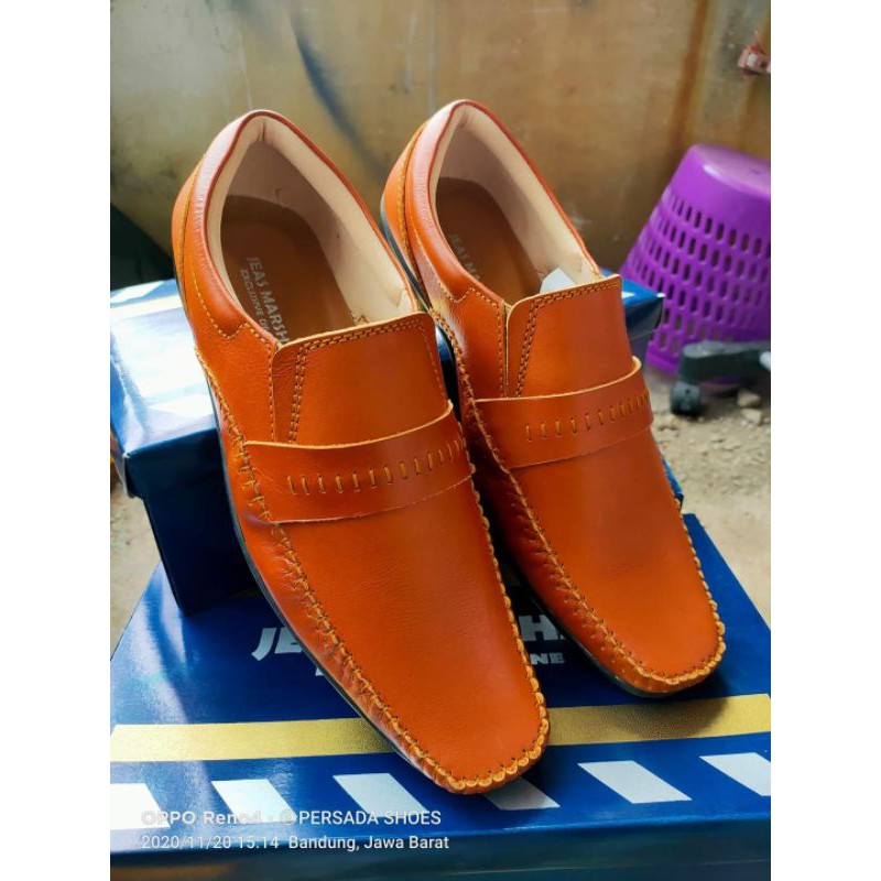 Sepatu Casual Kulit Pria Jeas Marshal Kr 102 ( Produksi Sendiri )