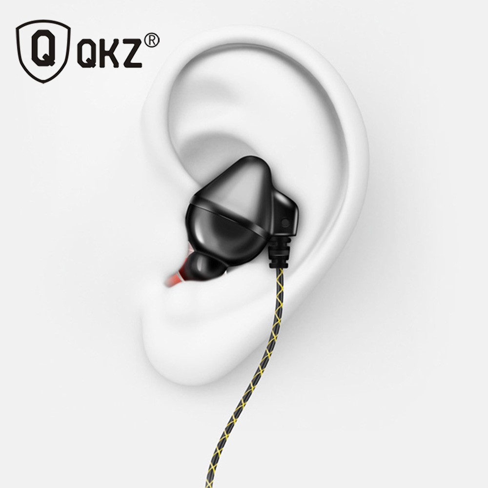 QKZ Piston Earphone with Mic - QKZ-QF2 - Black