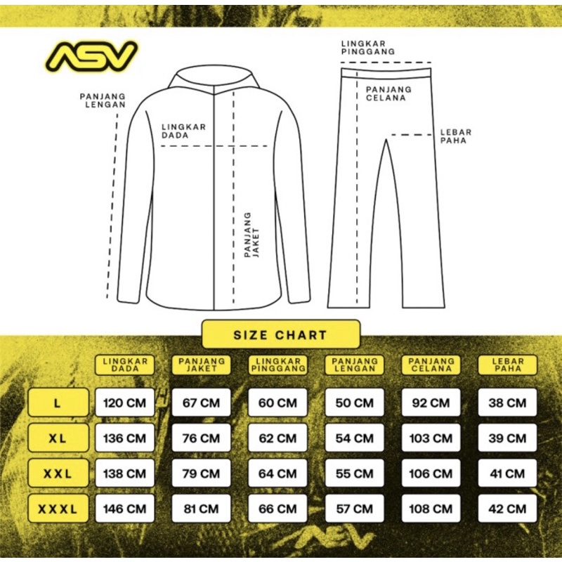 ASV karet original Jas hujan  / Asv rubber raincoat