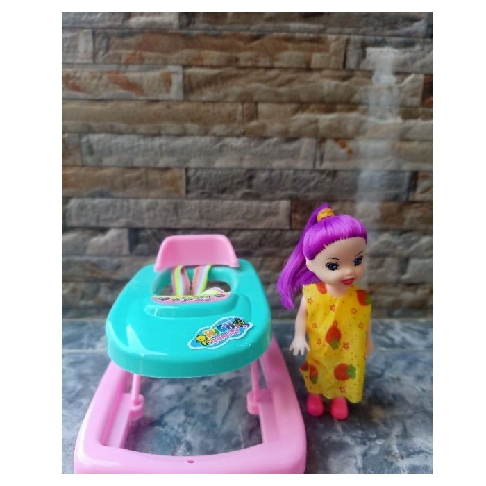 FU1128 BABY WALKER CUTE MINI / BABY WALKER BONEKA - AKSESORIS BONEKA Lucu Anak Perempuan