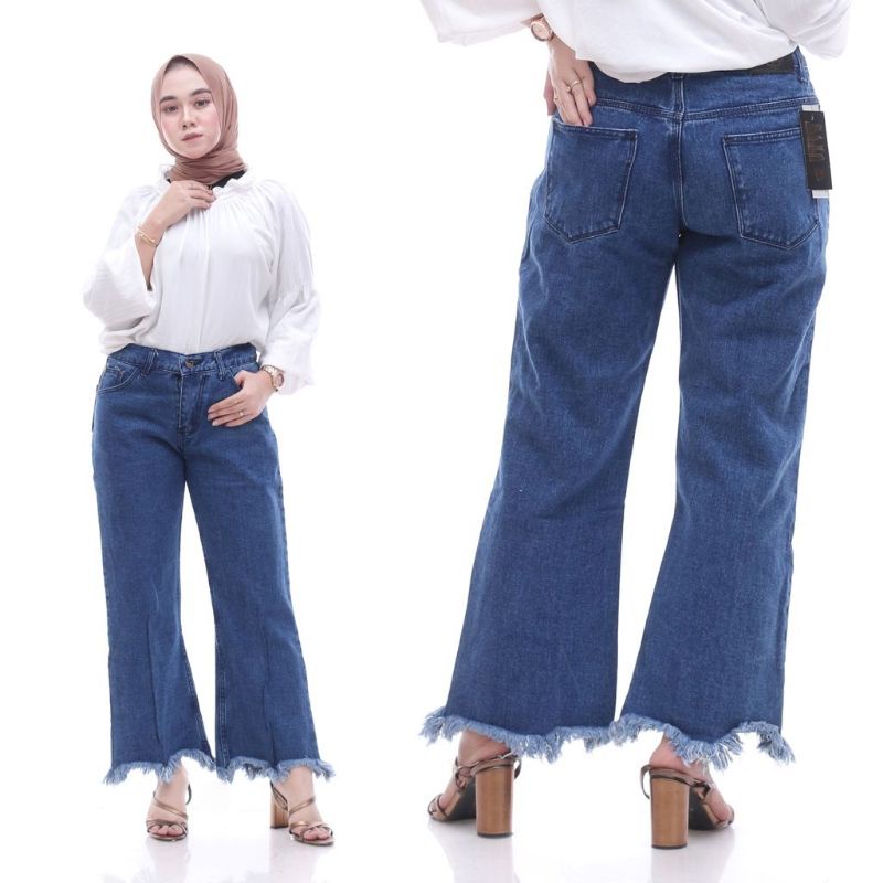 Cutbray Rawis Highwaist Jumbo Jeans Big Size 27-42