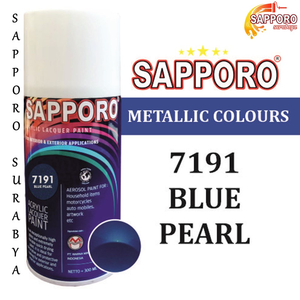 Cat Semprot BLUE PEARL 7191 Biru Sapporo Spray Pylox Pilox 300 ML