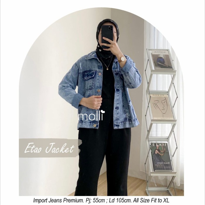 Jaket Jeans Levis Wanita Etao Denim American Drill Premium Nyaman - XL