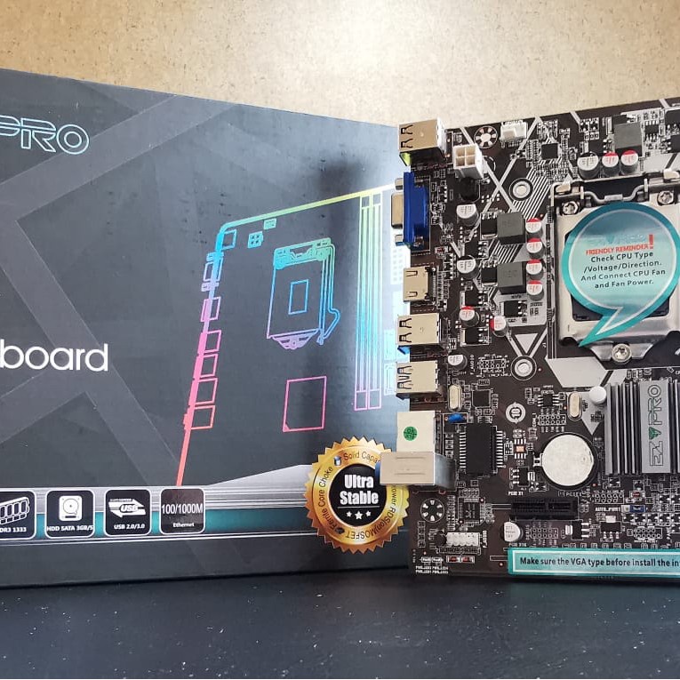 Motherboard Ezpro H61 Intel Lga 1155 mainboard