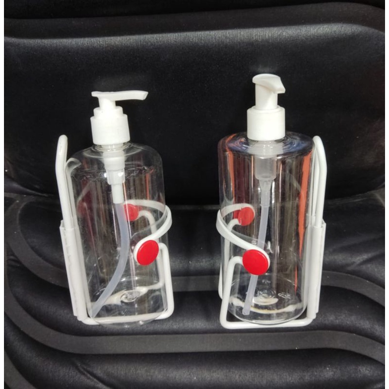 Braket / Tempat Dudukan Hand Sanitizer + Botol 500ml