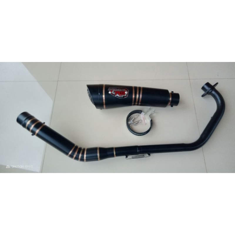Knalpot R9 h2 hitam Cbr15 Gsx150 R15new/old Verza Vixion Cb150new