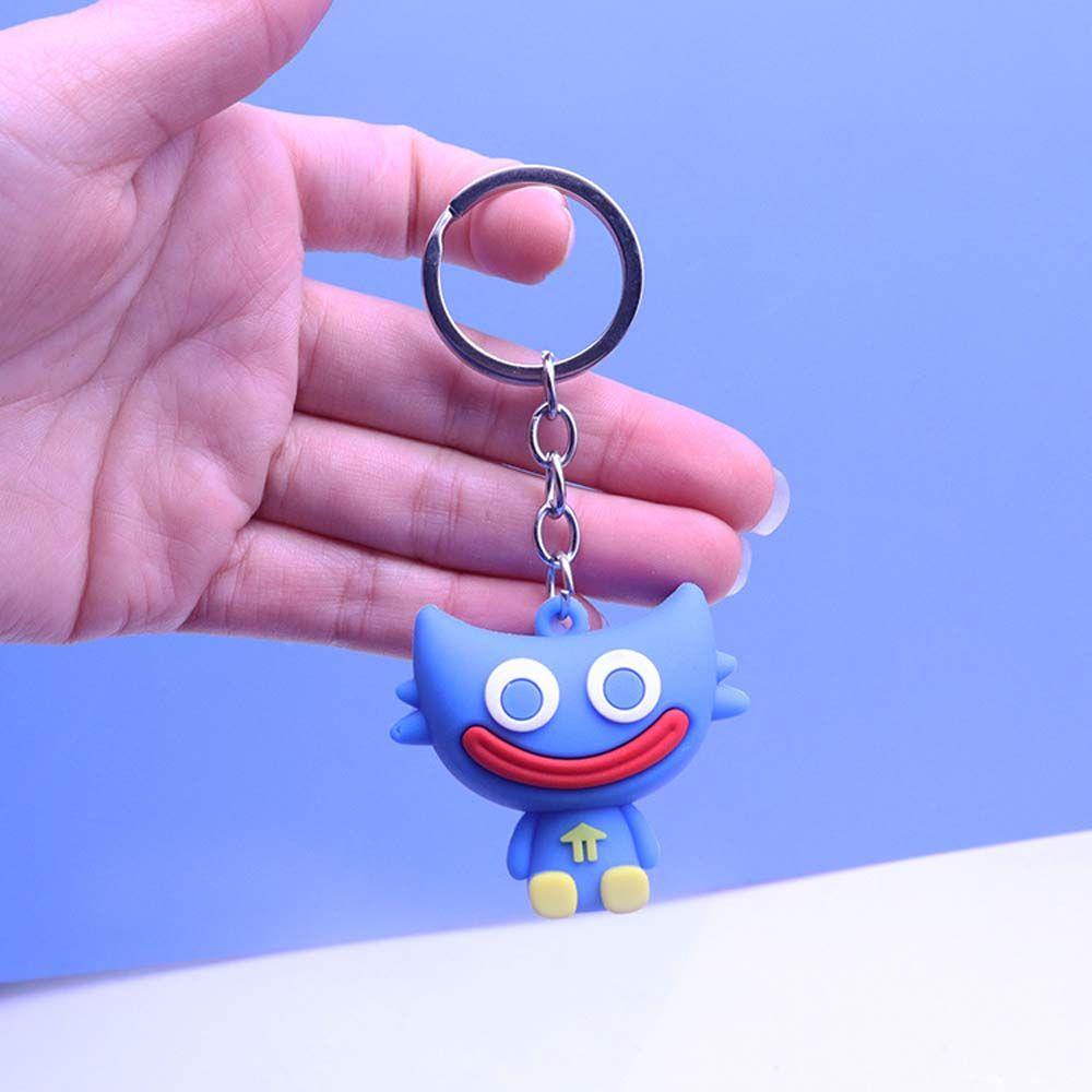 Needway   Wuggy Gantungan Kunci Huggy Anime Animasi Peripheral Anime Mainan Perhiasan Wuggy Key Ring