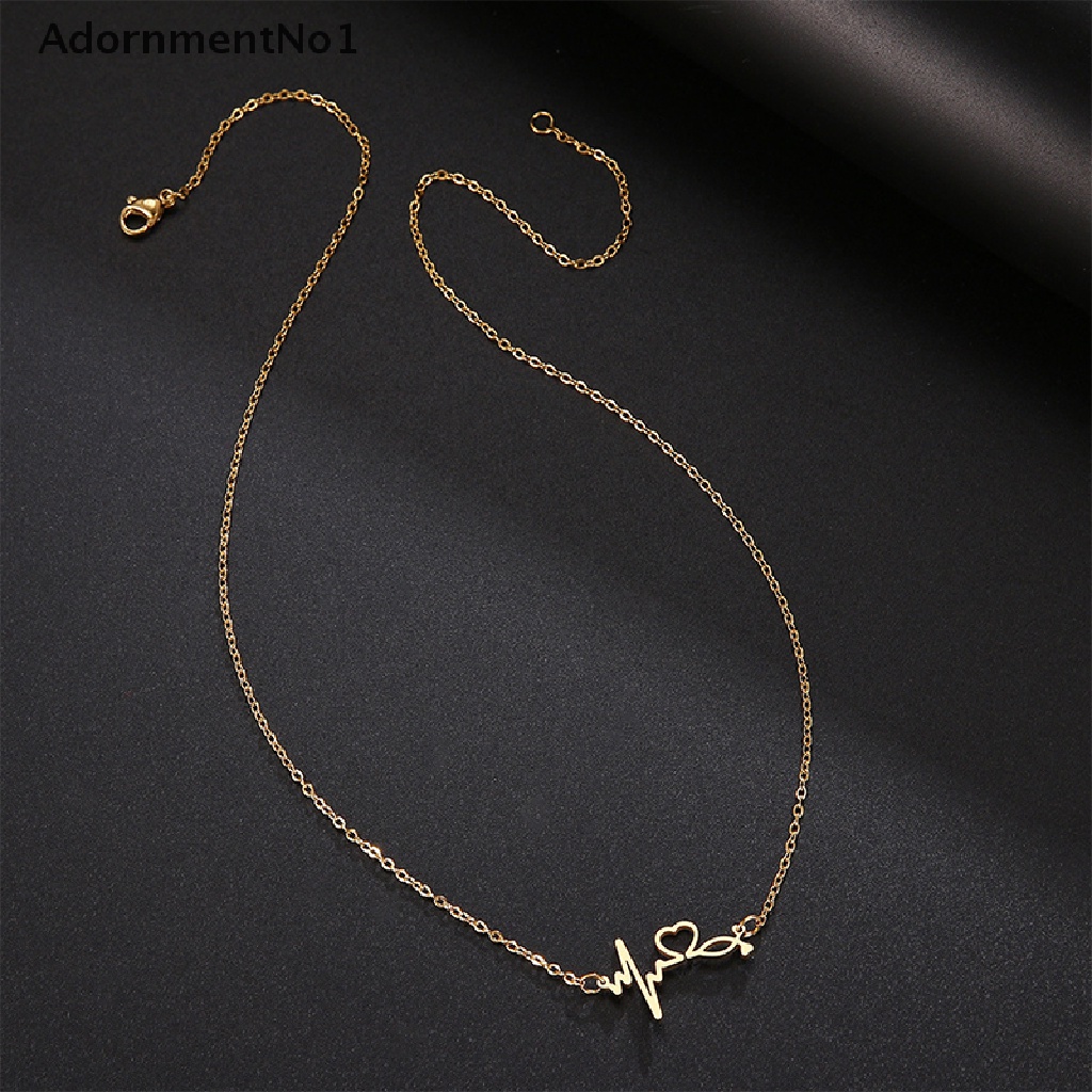 (AdornmentNo1) Kalung Rantai Dengan Liontin Hati Simpel Untuk Wanita