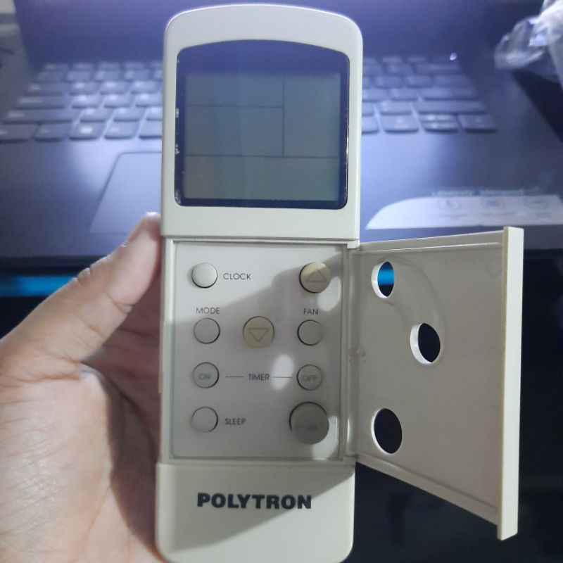 REMOTE REMOT AC POLYTRON TOMBOL 3 ORIGINAL ASLI