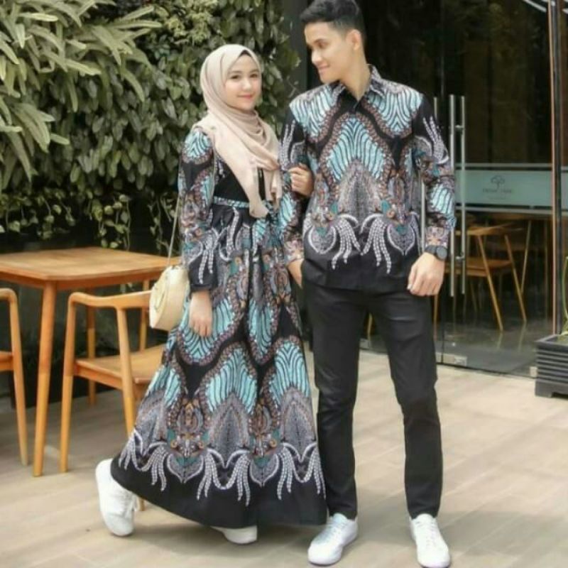 Maura Couple Sania Ruffle Batik Couple ori Ndoro jowi DNT motif madu Garansi Termurah S M L XL XXL