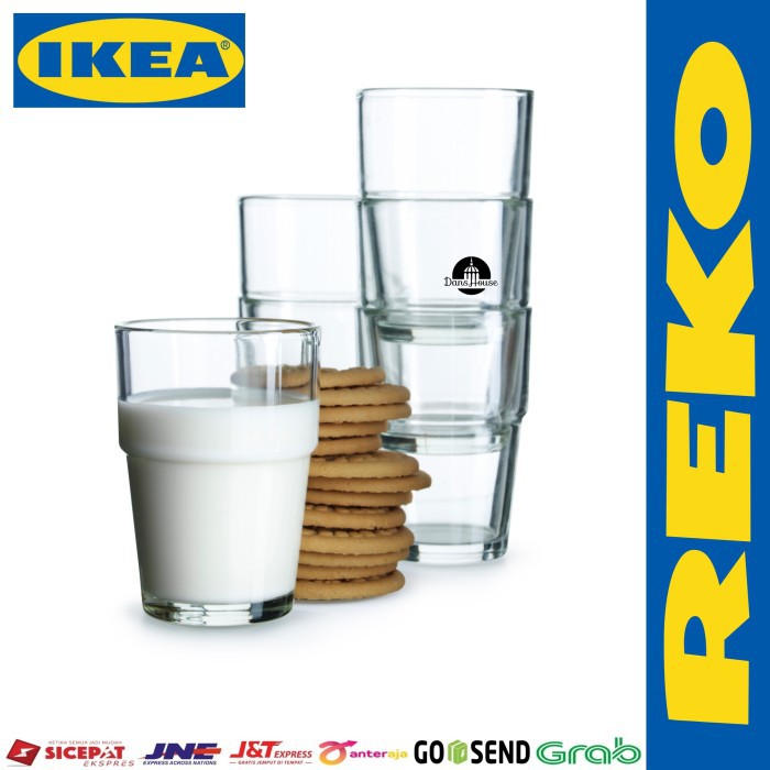 Gelas Kaca Bening Set 6 Pcs REK0