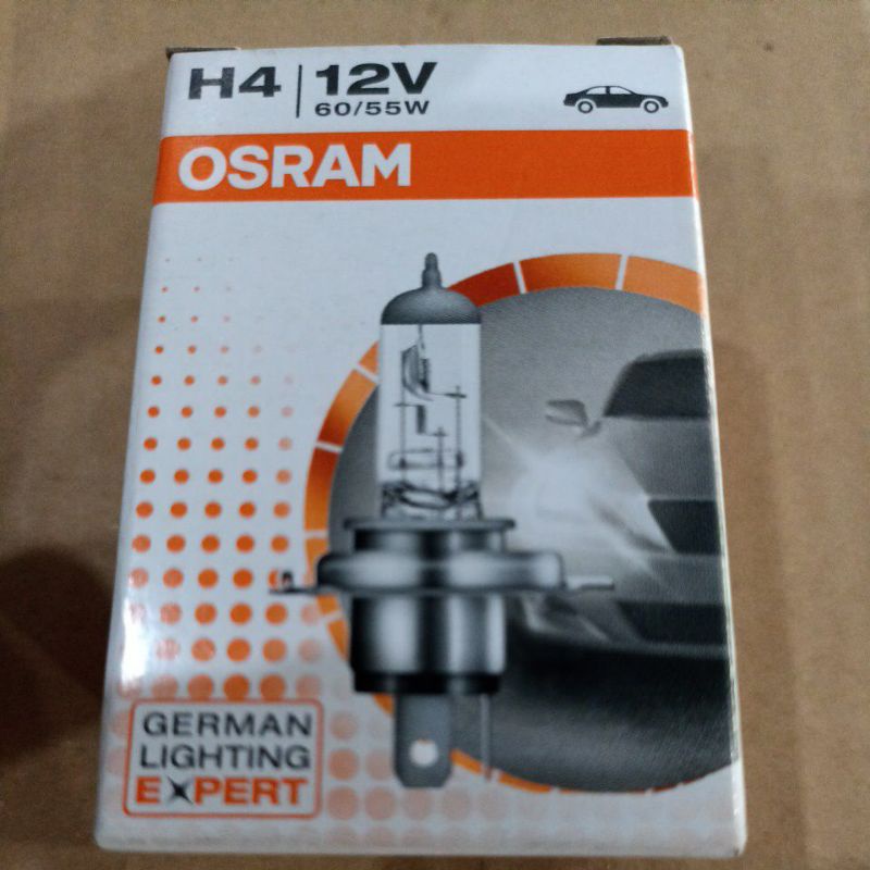 Bohlam Lampu Osram H4 12V 60/55W CBR ASLI CB150R Ninja 12Volt Mobil Motor