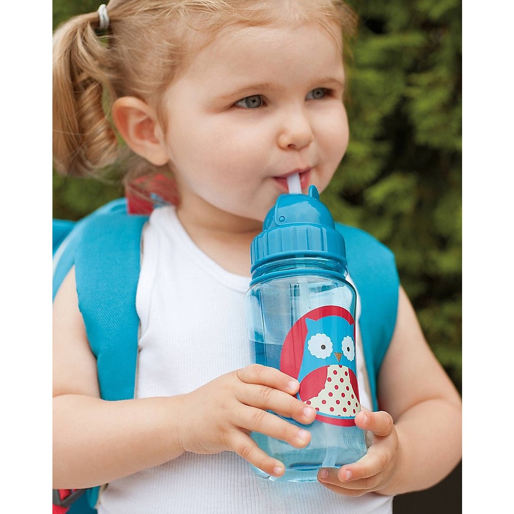 Skip Hop Kids Zoo Straw Bottle Llama - Botol Minum Skiphop Anak Balita Bayi Sedotan Sedot Water