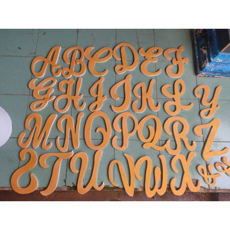 Huruf Abjad Bahan Spon Karet