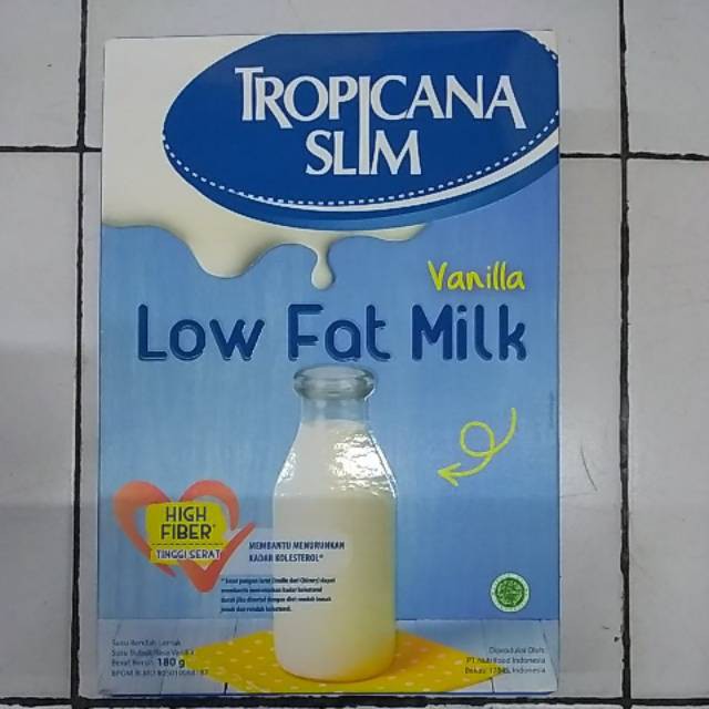 

Tropicana Slim Susu Low Fat Vanila 180 g