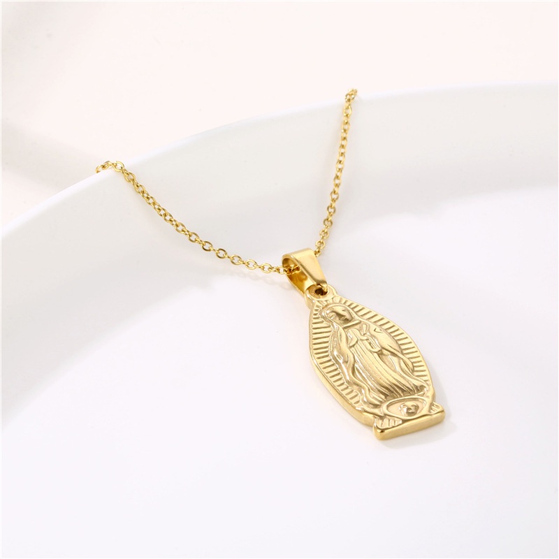 Kalung Liontin Perawan Maria Emas 18K N-22073