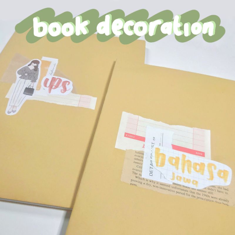 

Cover Book Decoration / Sampul Buku Dekorasi Bertema Aesthetic Vintage