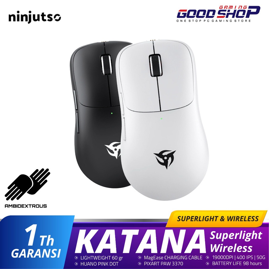 Ninjutso Katana Superlight Wireless Professional - Gaming Mouse