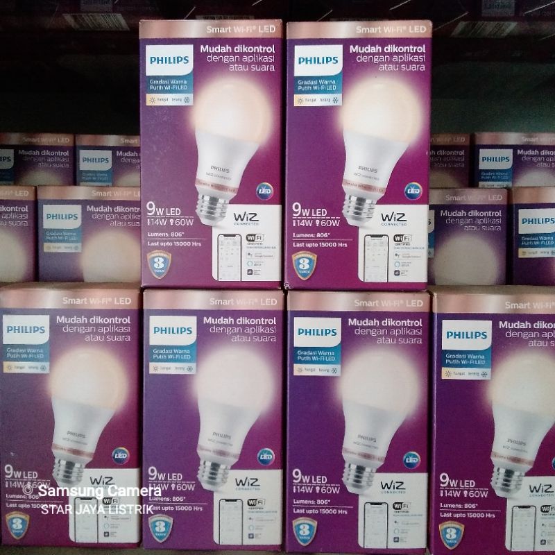 Philips LED Smart WiFi 9W Tunable White&amp;RGB / LED Smart Wifi Dengan Bluetooth 8W&amp;13W Tunable White&amp;RGB