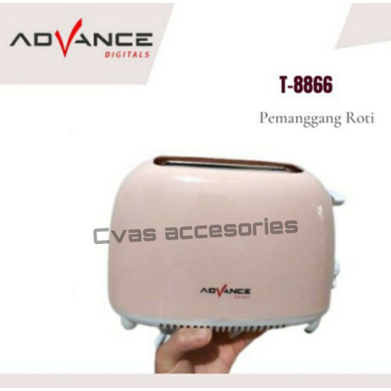 Pemanggang Roti Otomatis / Toaster ADVANCE T-8866 2Slot / Alat panggang Roti Super Otomatis
