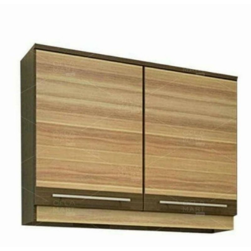 RAK PIRING LEMARI GANTUNG DAPUR 3 PINTU