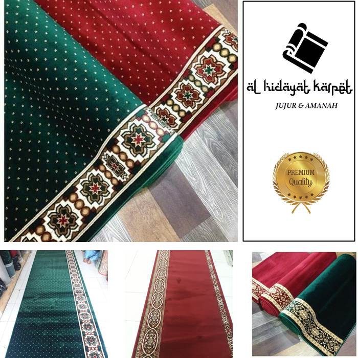 Karpet Masjid Mecca / Karpet Masjid Roll / Sajadah Masjid / Karpet Mushola / Karpet Sholat / Sajadah