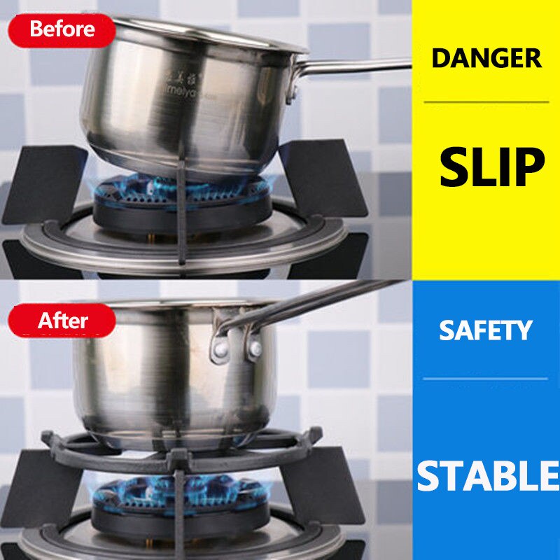 Tatakan Dudukan Besi Tungku Kompor Gas Semua Merk ANTI SLIP Bahan Besi Universal Stovetop Trivet Karat