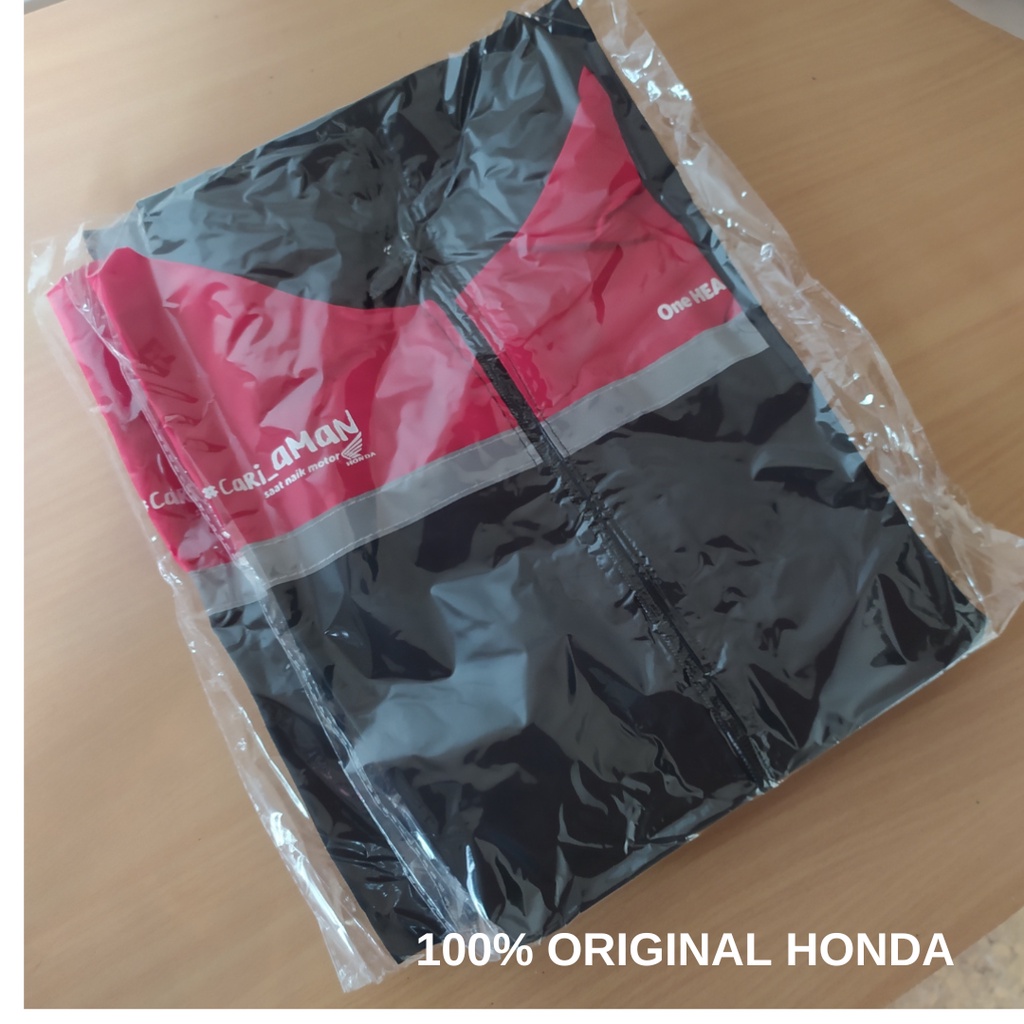 Jaket Honda Original Motor Vario Beat ADV Scoopy PCX Parasut Cari Aman Jaket Dealer Honda AHM Asli