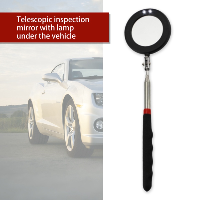 Zonfer Hot Automotive Telescopic Detection Lens Telescoping Inspection Mirror Extending Car Angle View Pen Flexible Adjustable 