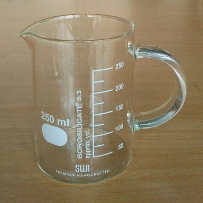 

SUJI Glass Measuring Jug 250 mlCangkir Gelas Kaca Kopi Teh vnl2733