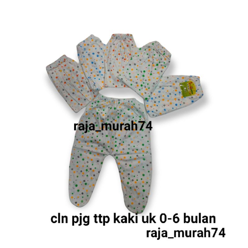 6 pcs/stengah lusin cln pjg tutup kaki motif  SNI