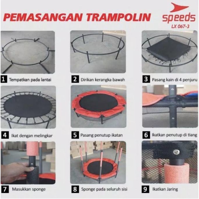 Jual Trampoline Trampolin Olahraga Anak DewaSa Jump trampolin SPEEDS O