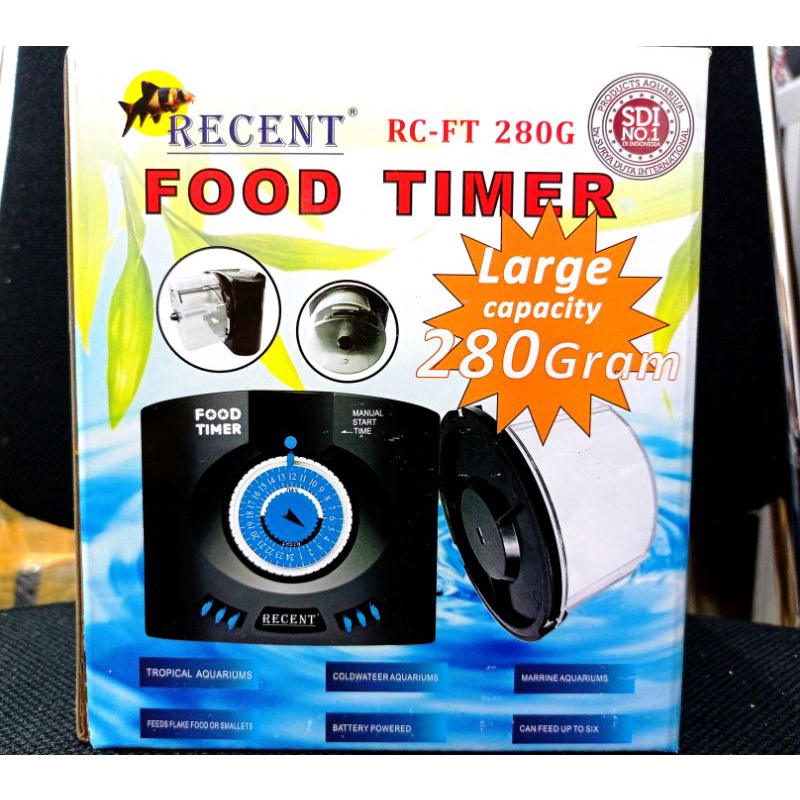 PEMBERI PAKAN OTOMATIS FOOD TIMER RECENT FT 280G