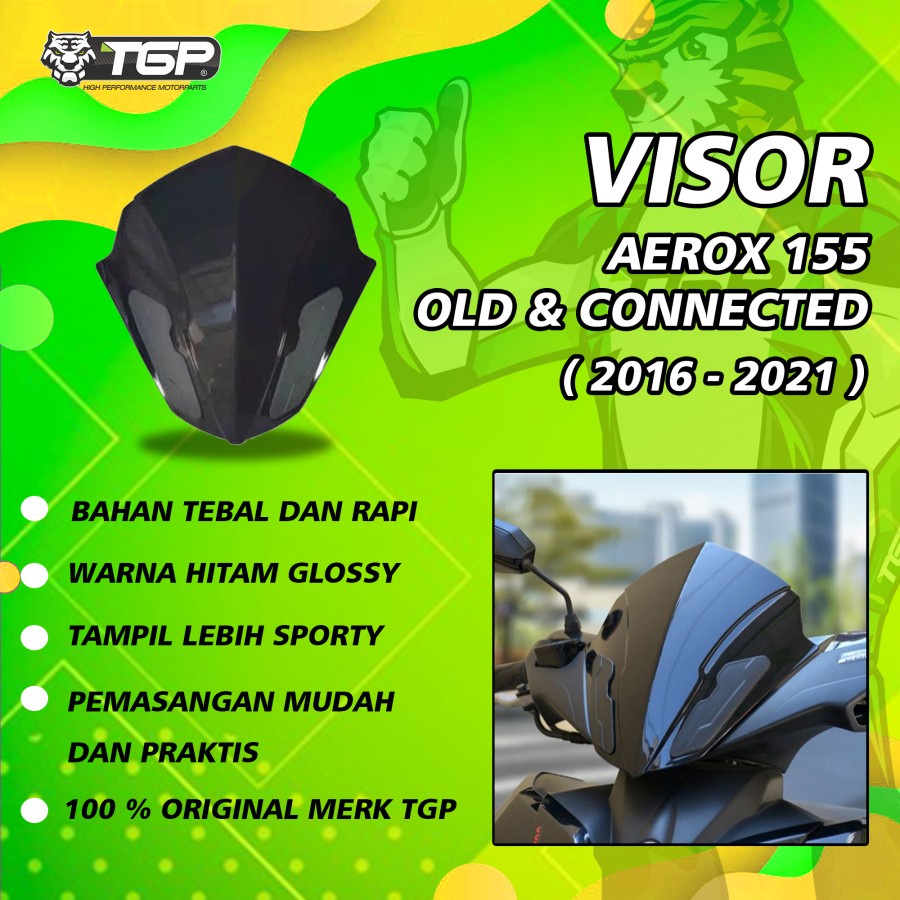 AKSESORIS VARIASI TGP VISOR YAMAHA AEROX OLD 2016 2021