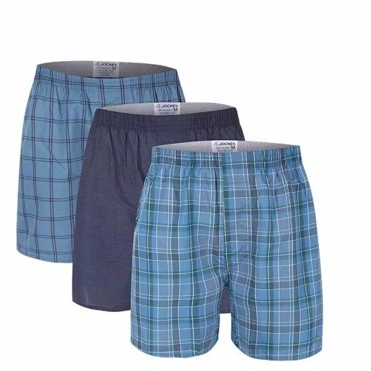 JOCKEY CELAN BOXER PRIA SHORT PANTS CELANA KOTAK KOTAK KOLOR COWOK BEST SELLER
