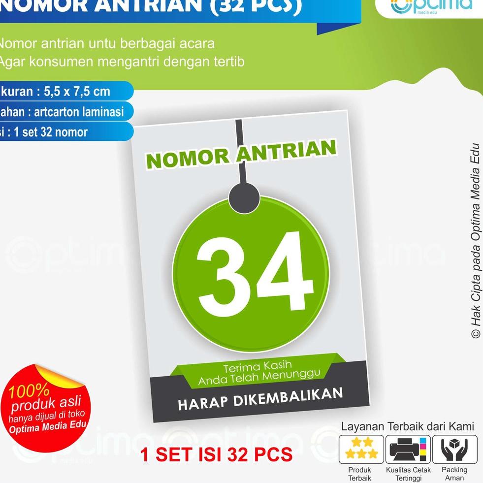 

Viral | PnM KARTU NOMOR ANTRI / ANTRIAN (UMUM) |Best@produk