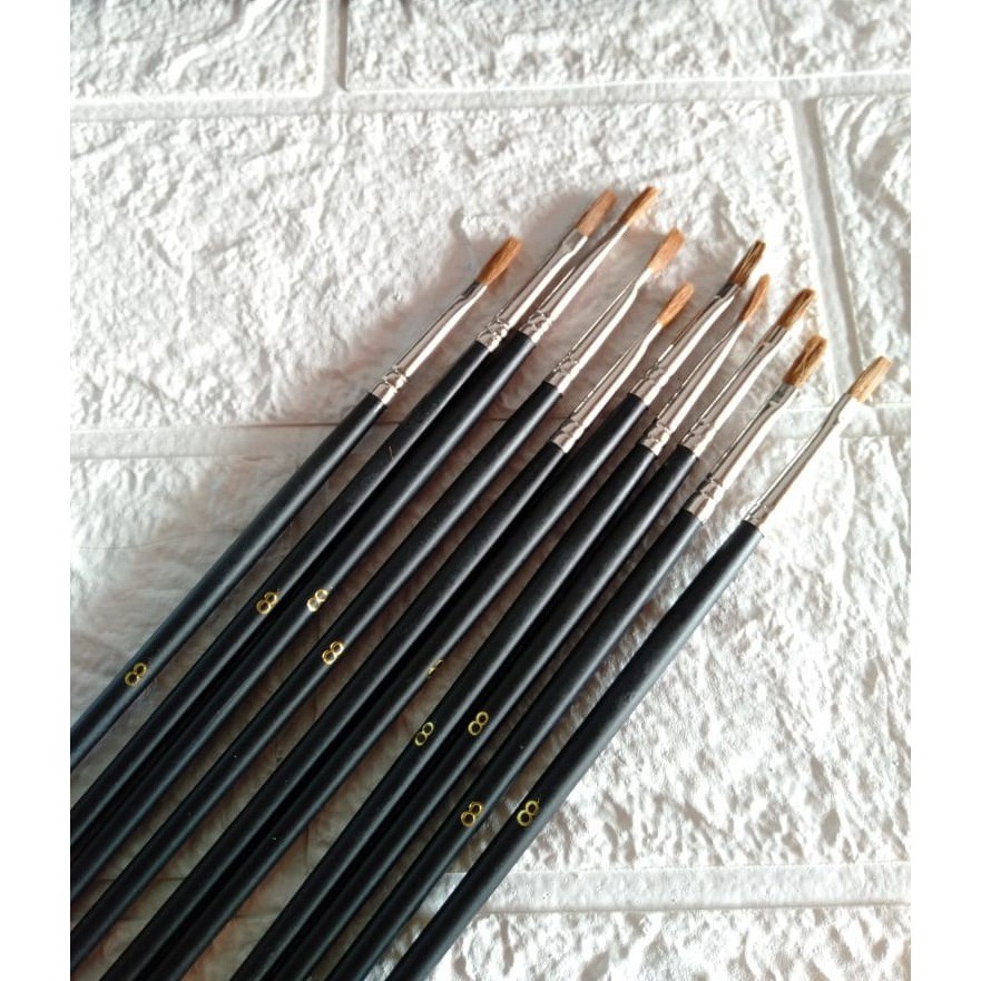 

Sale! Paket 10 pcs Kuas Phoenix No 8 Hitam Premium Kuas Lukis