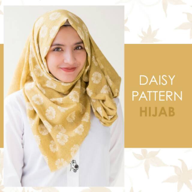 Myrubylicious Daisy Pattern Rawis PASHMINA