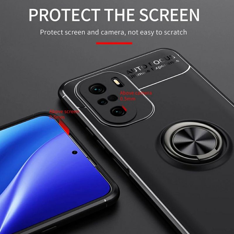 Case Xiaomi Poco F3 / Redmi K40 Softcase Ring Stand Autofocus Original