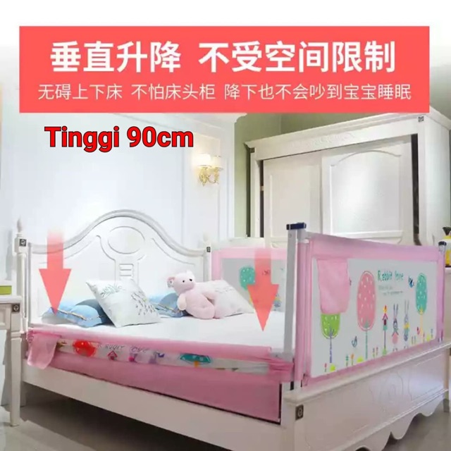 Pembatas kasur untuk anak / bedrail lift mode 90cm