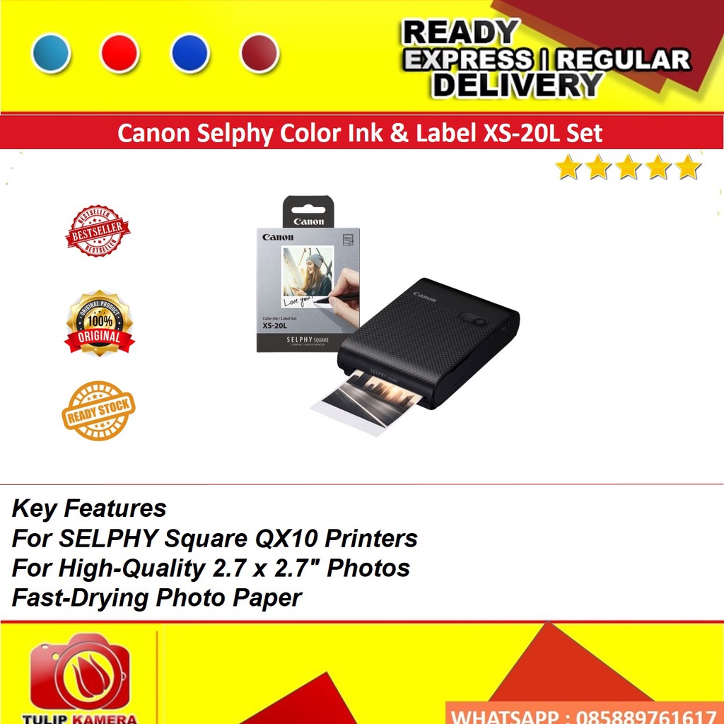 

Canon Selphy Color Ink & Label XS-20L Set