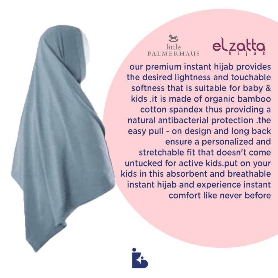 Little Palmerhaus Hijab ELZATTA Kids Madina (1pcs/pack) Hijab Anak Kerudung Anak